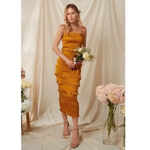 V Chapman Studio Lily Dress Chai Tea